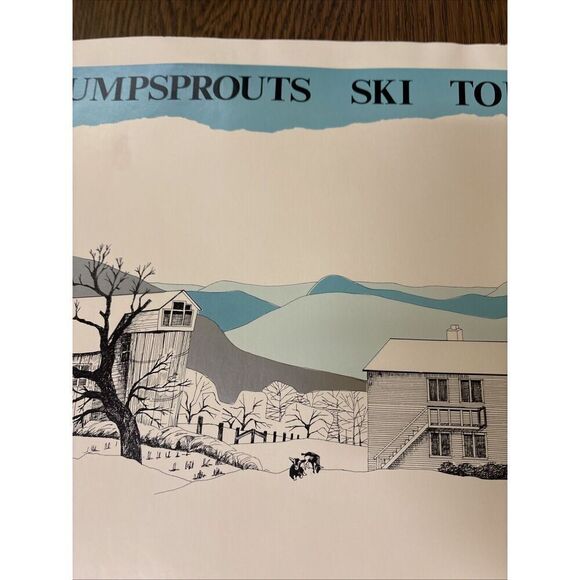 Vintage Framed Stump Sprouts Stumpsprouts Ski Touring Guest Lodge Massachusetts - Picture 7 of 10